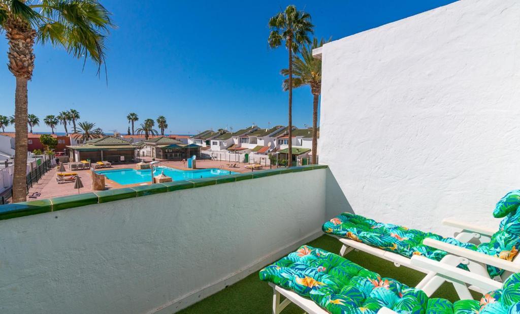 Deluxe Duplex Bungalow Private Parking Maspalomas  Exterior foto